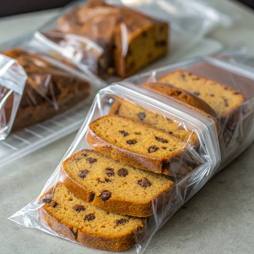 How to freeze pumpkin chocolate chip bread