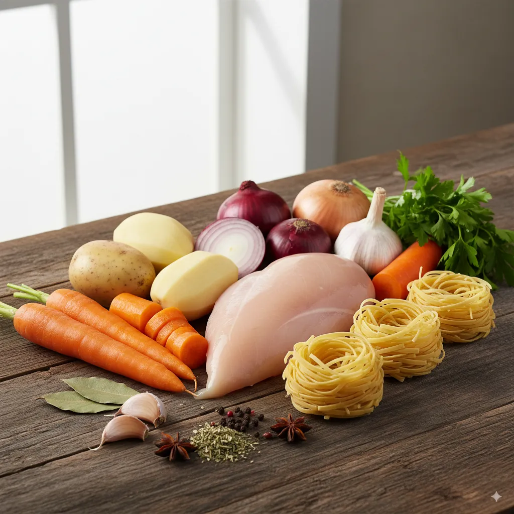 Ingredients for soup recipes