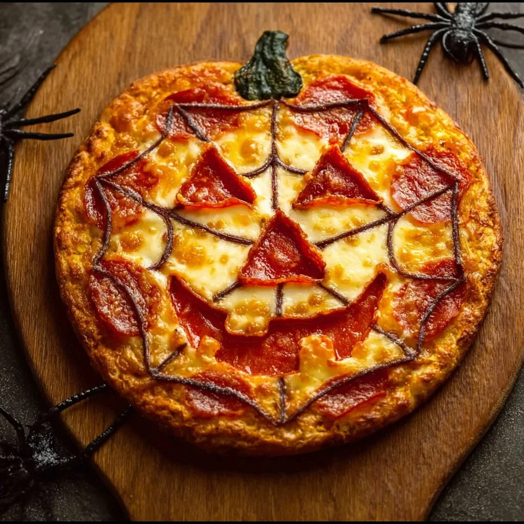 Spooky Halloween pizza ideas with creative toppings and decorations.