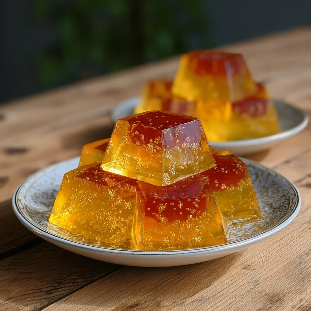 Viral gelatin trick recipe for 2025 displayed in a colorful dessert
