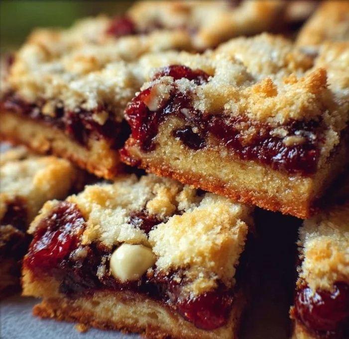 Delicious homemade Christmas Bars decorated with festive toppings