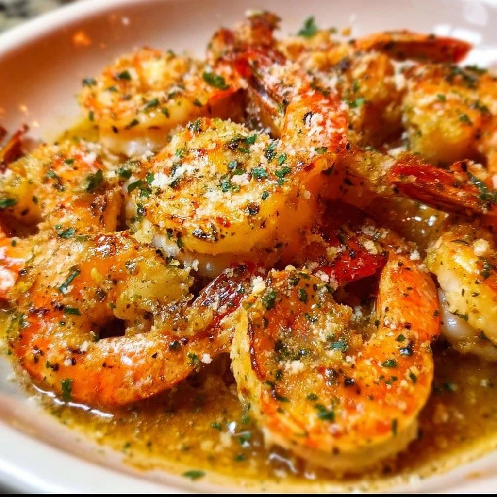 Delicious copycat Red Lobster shrimp scampi served with garlic butter sauce.
