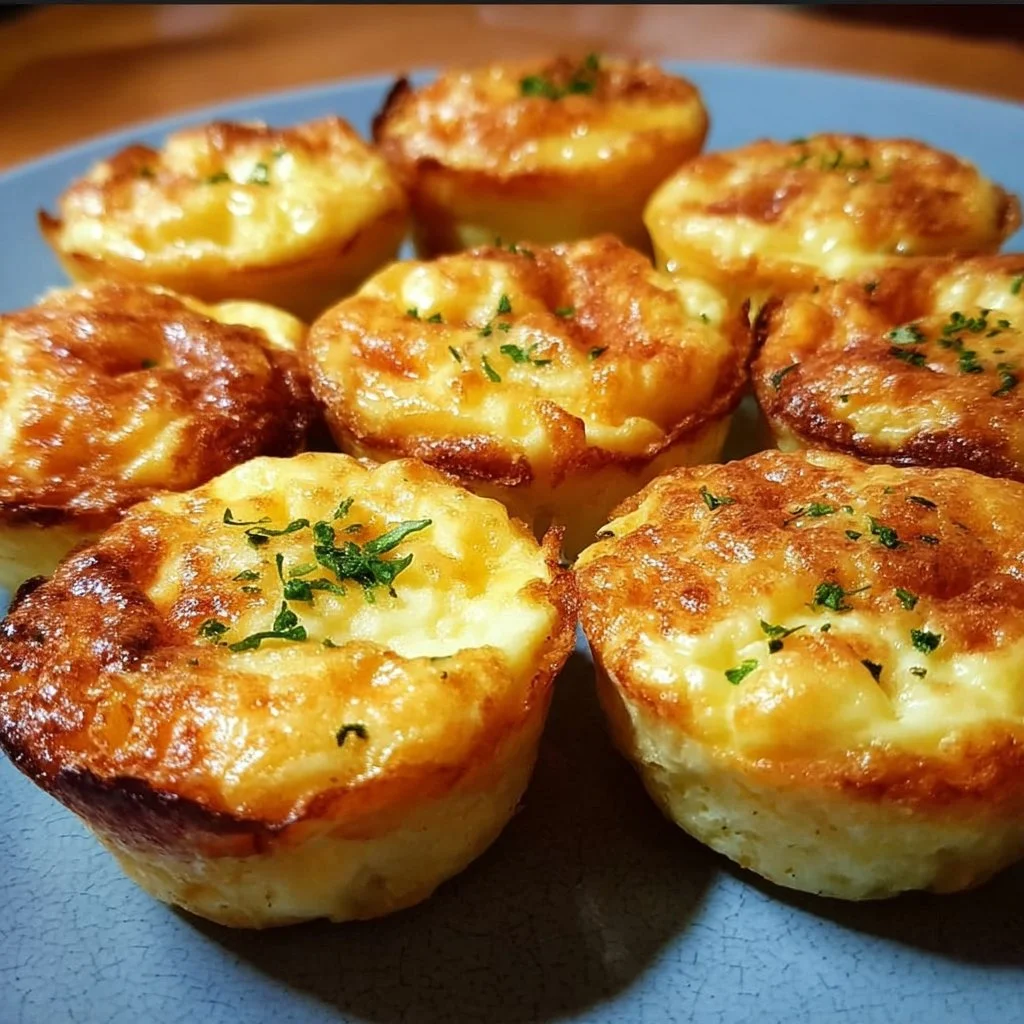 Cottage cheese egg bites, a healthy snack option packed with protein.