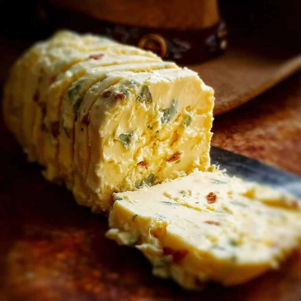 Homemade Cowboy Butter spread on grilled corn