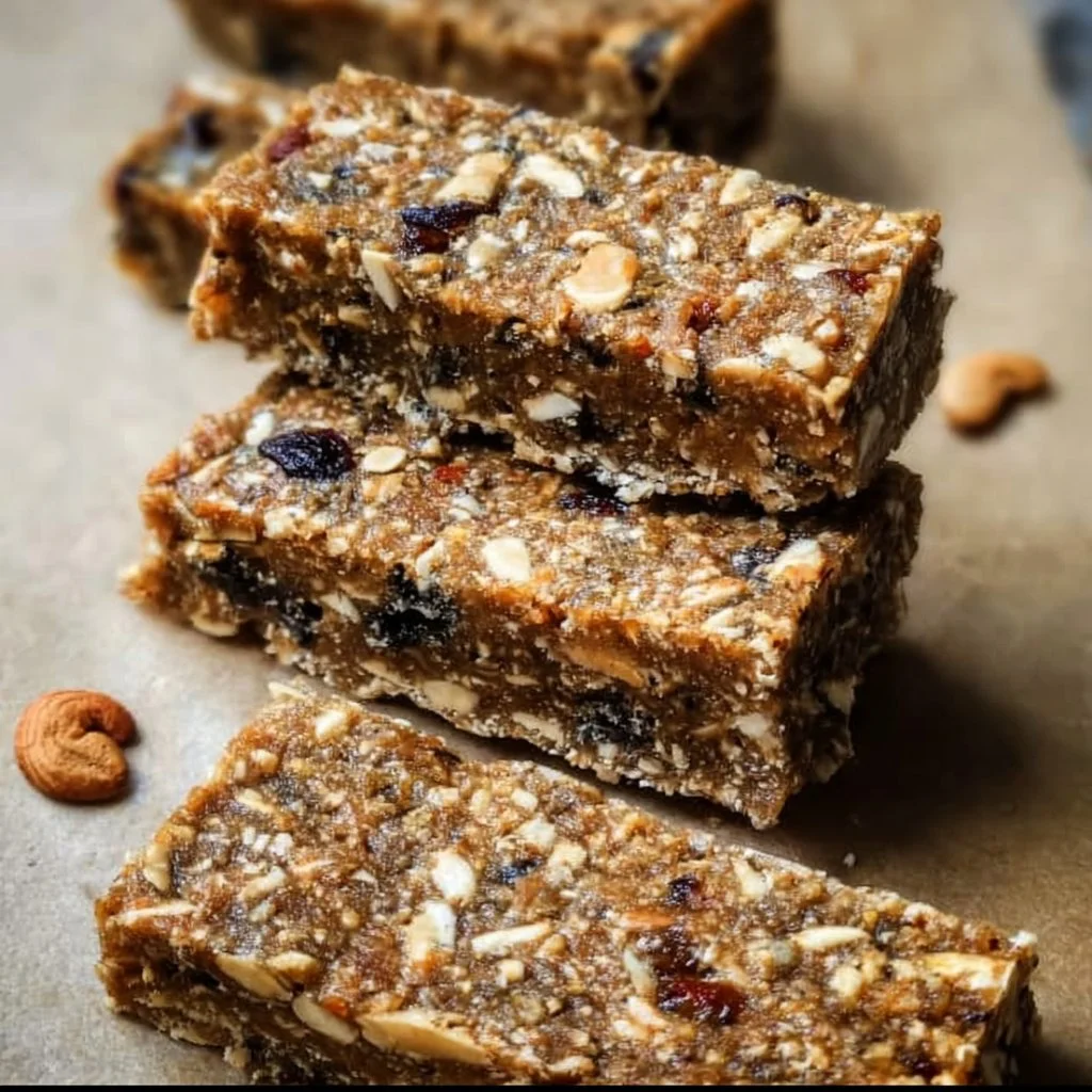 Homemade easy protein bars packed with nutrients and flavors