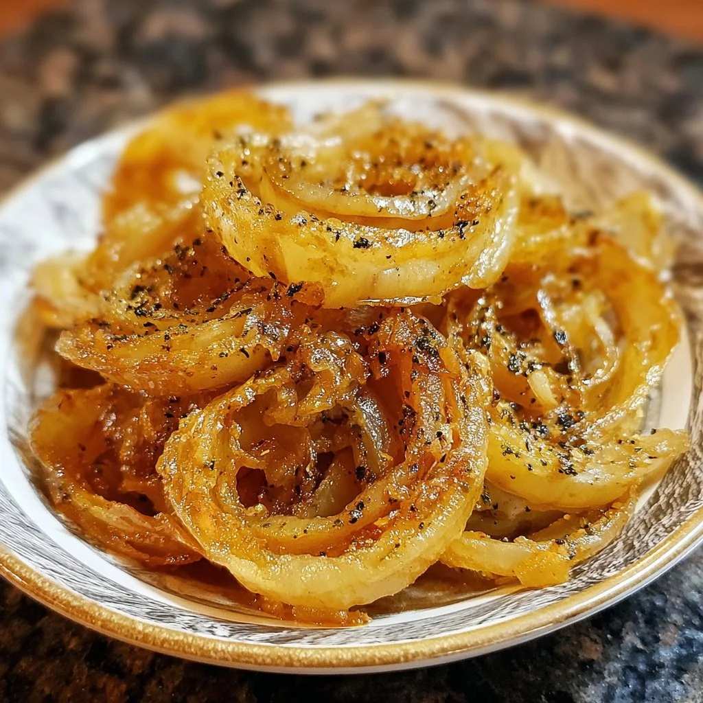 A serving of Easy Tennessee Onions dish, highlighting the southern comfort food style.