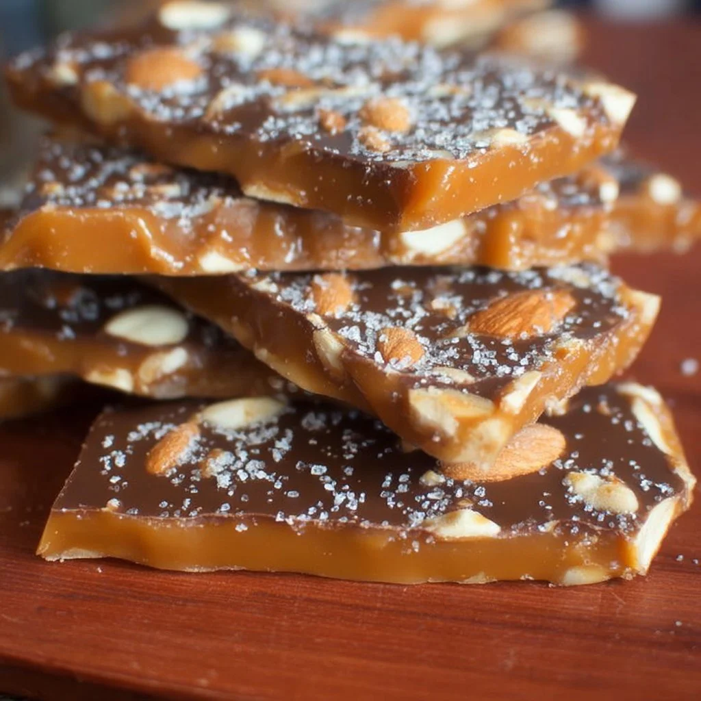 Delicious English Butter Toffee with a rich, sweet flavor and crunchy texture