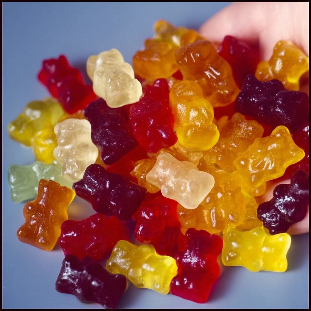 Healthy gummy bears made with natural ingredients for guilt-free snacking