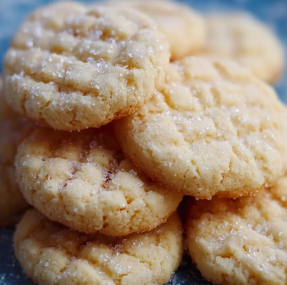 Delicious melt-in-your-mouth sugar cookies on a cooling rack