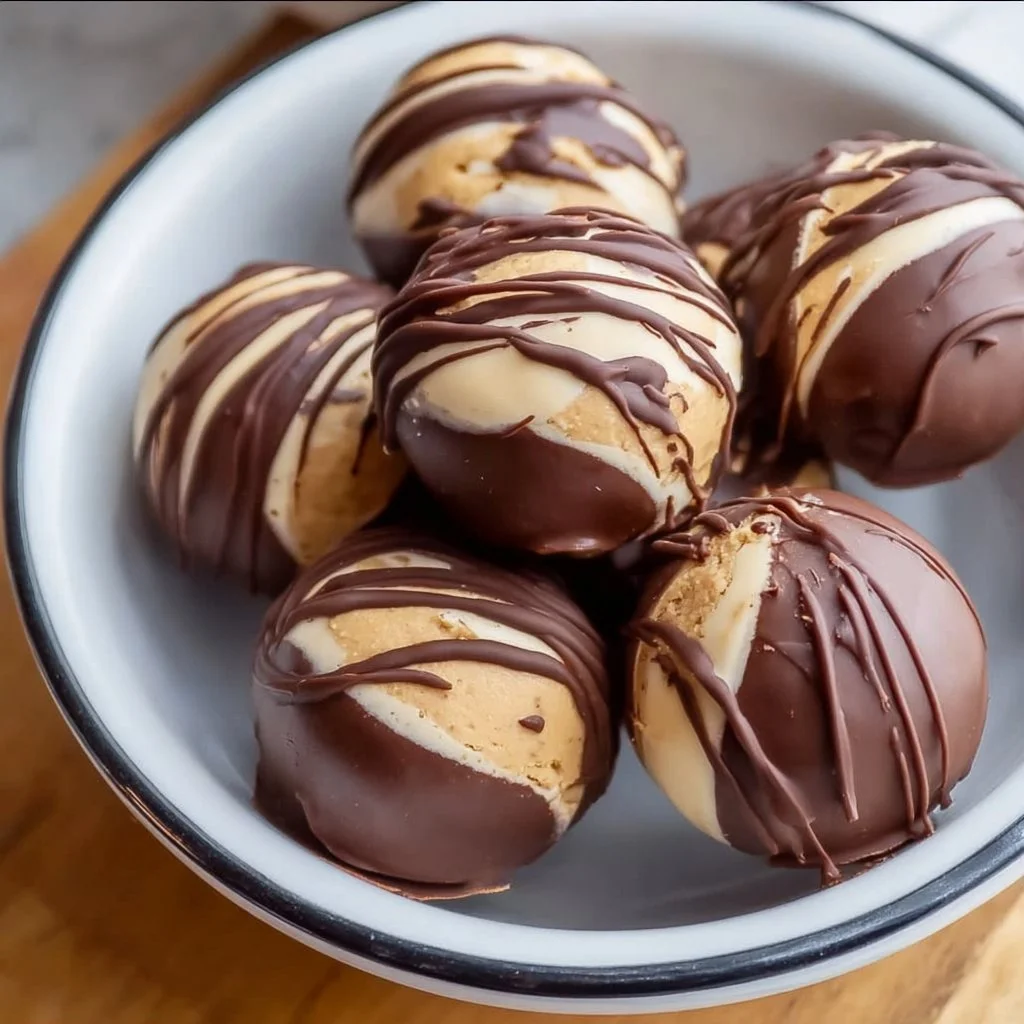 Peanut Butter Chocolate Fat Bombs, a keto-friendly low-carb snack.