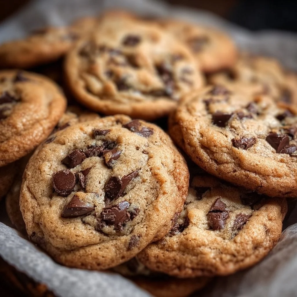 Warm healthy chocolate chip cookies fresh out of the oven