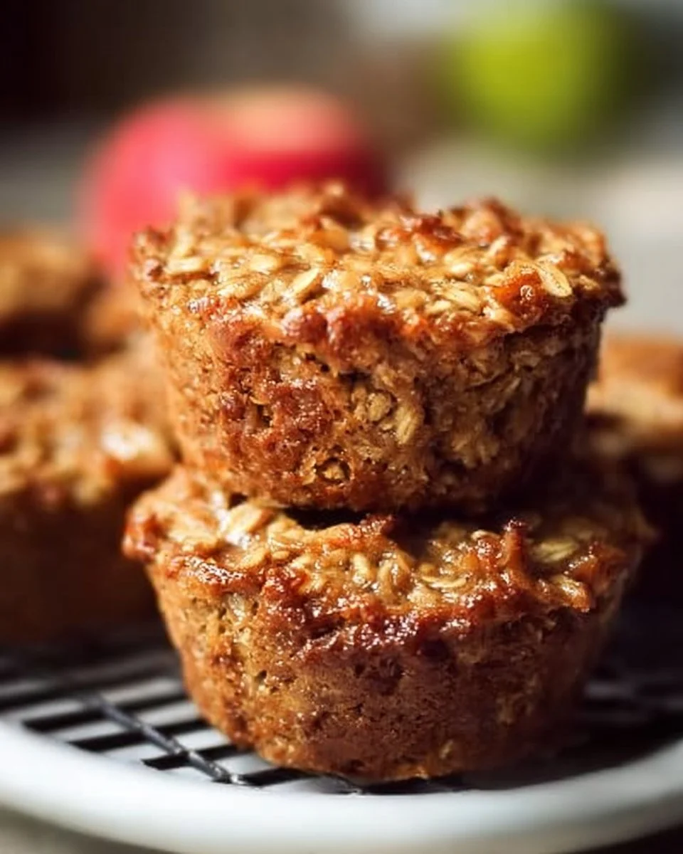 Apple Cinnamon Baked Oatmeal Cups, a healthy breakfast option