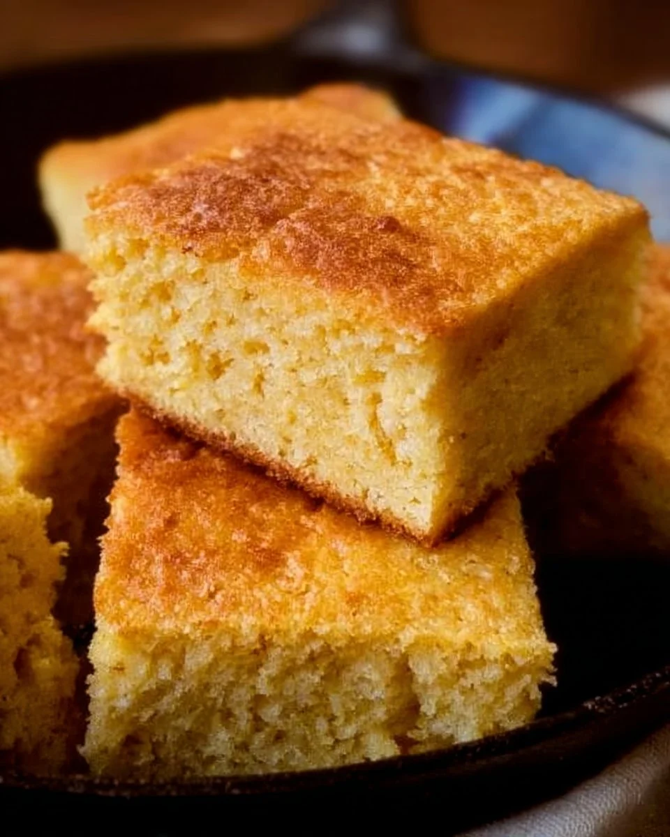 Delicious homemade cornbread served warm with butter