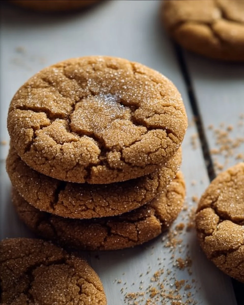 Deliciously chewy brown sugar cookies on a plate, perfect for desserts.