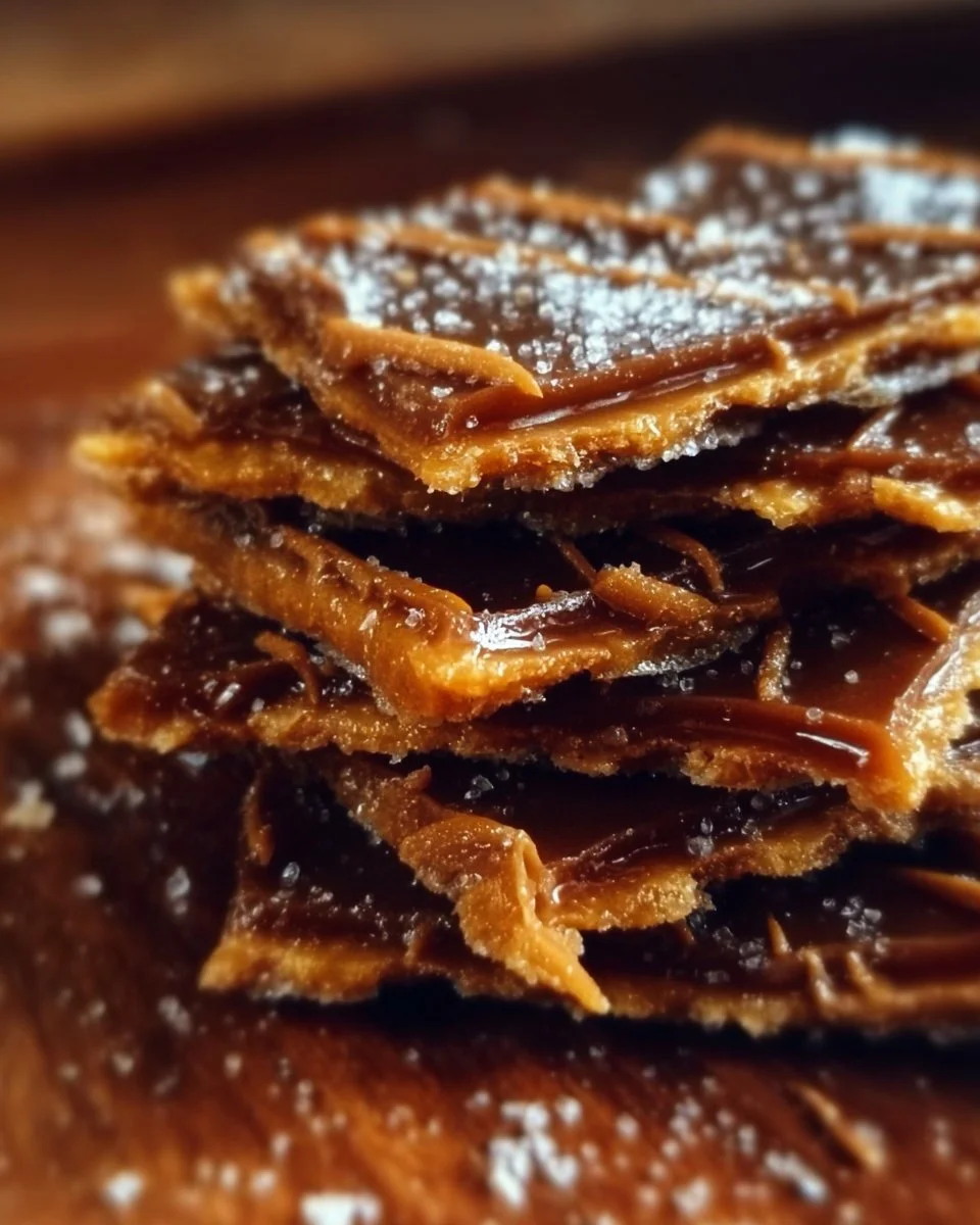 Delicious Churro Saltine Toffee dessert with caramel and cinnamon sugar coating