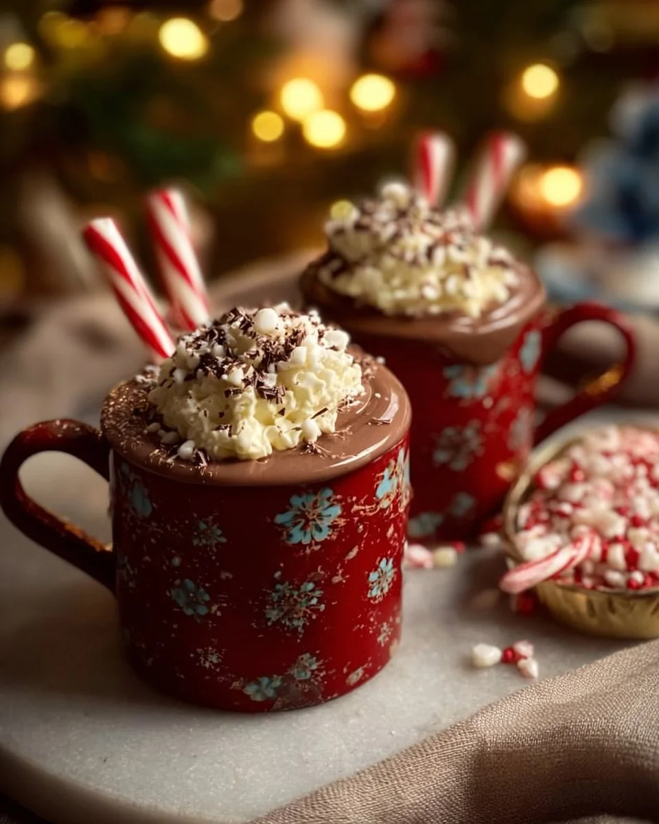 Decadent chocolate hot cups for a cozy Christmas night.
