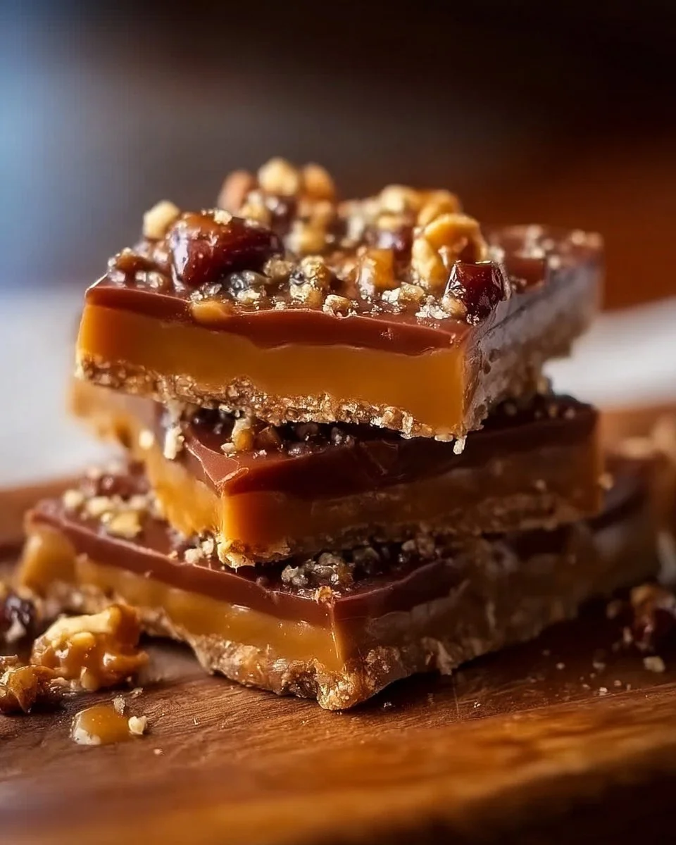 Delicious homemade Christmas toffee in festive holiday packaging
