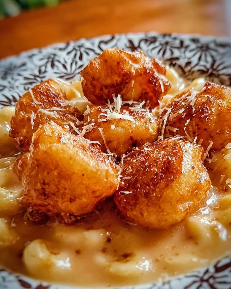 Delicious banana fritters topped with sweet cinnamon glaze on a plate.