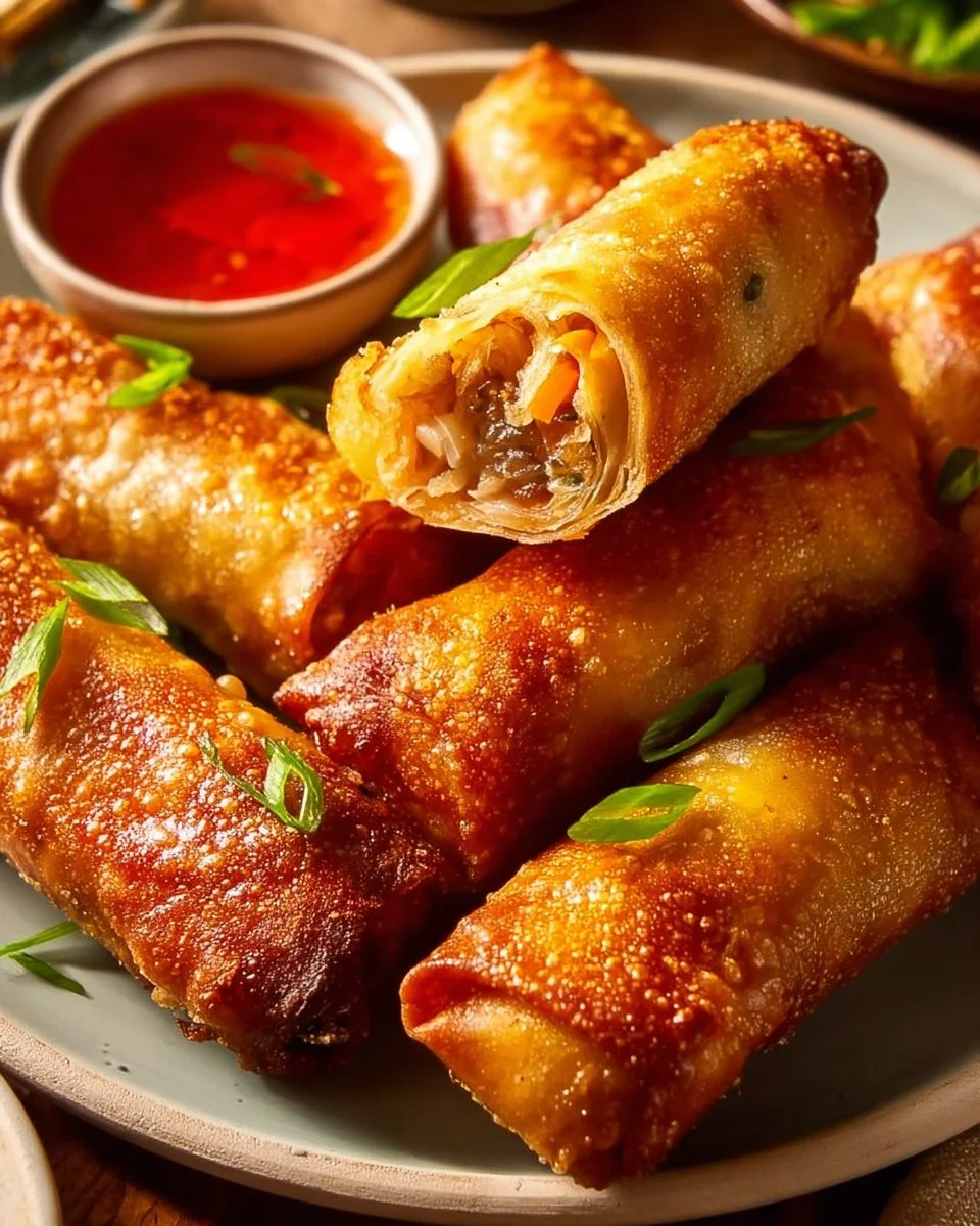 High protein air fryer egg rolls with ground turkey recipe