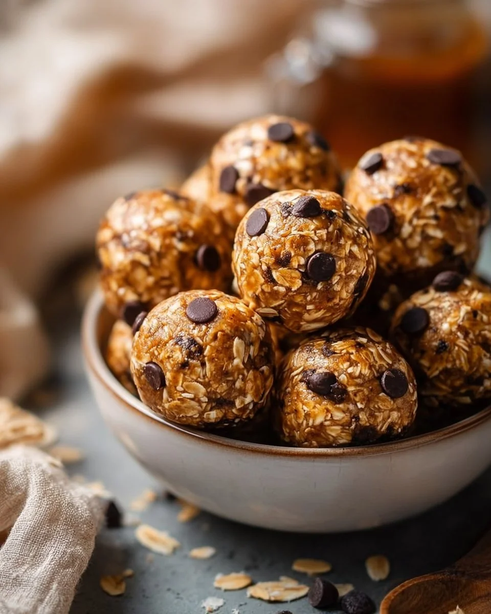 Oatmeal no bake energy balls recipe for a healthy snack option