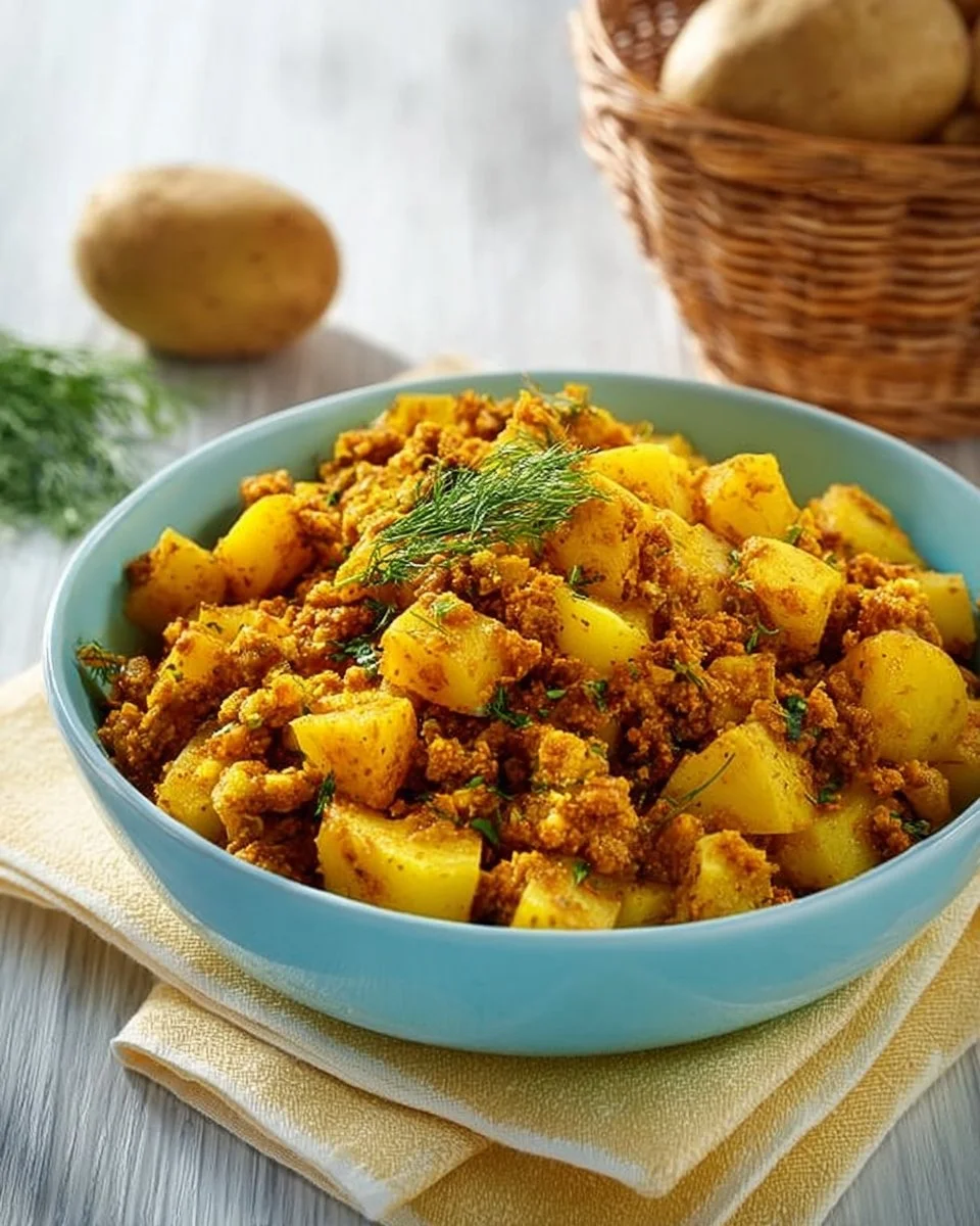 Delicious Instant Pot ground turkey meal with potatoes prepared in a bowl