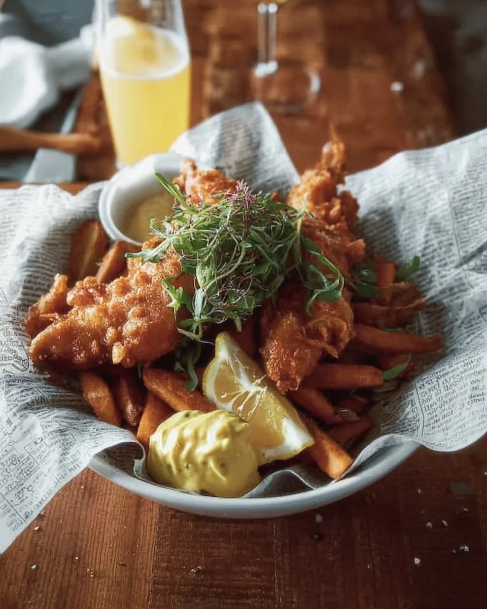 Delicious fish and chips served at Nomad Fish and Chips