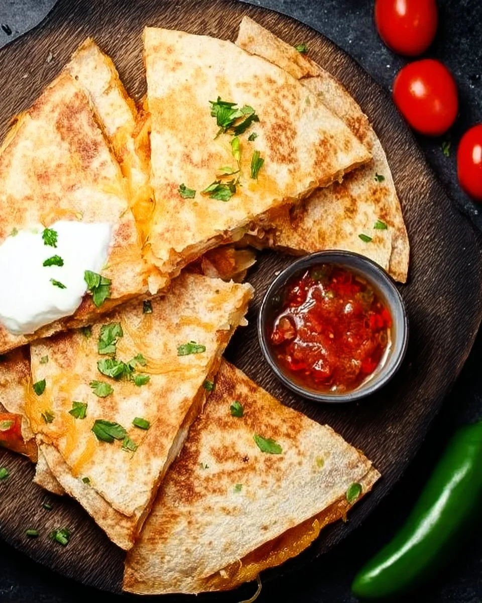 Delicious Sheet Pan Tex-Mex Quesadillas fresh out of the oven
