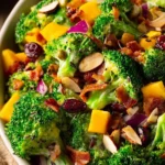 A fresh and colorful Classic Easter Broccoli Salad with vibrant vegetables.