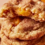 Delicious Peach Cobbler Cookies ready to be enjoyed on a plate