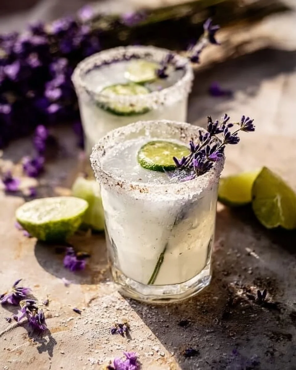 Spicy Creamy Coconut Lime Margarita in a glass with lime and coconut garnish
