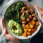 Spicy Chicken Meal Prep with Sweet Potatoes for a nutritious and tasty meal.