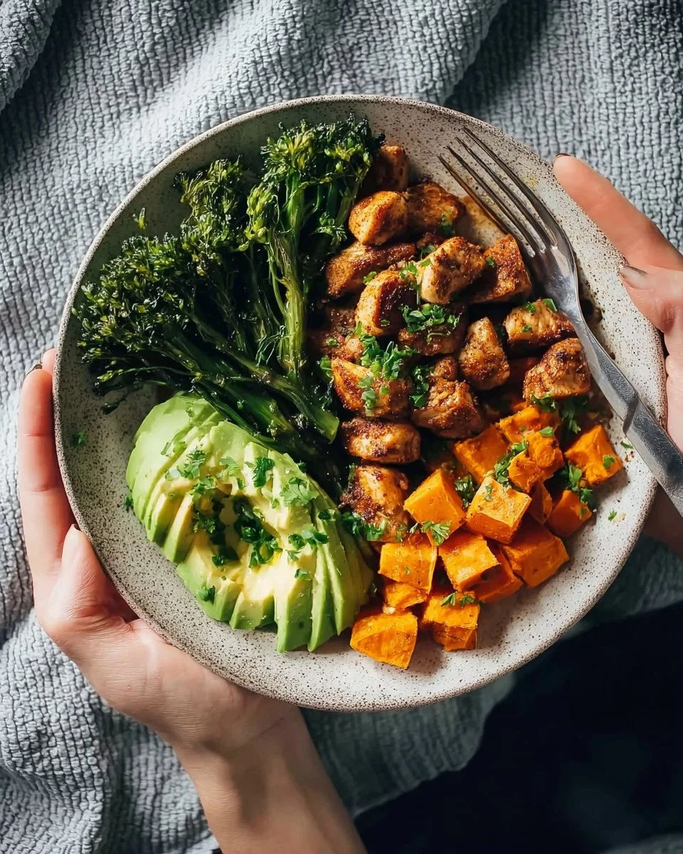 Spicy Chicken Meal Prep with Sweet Potatoes for a nutritious and tasty meal.